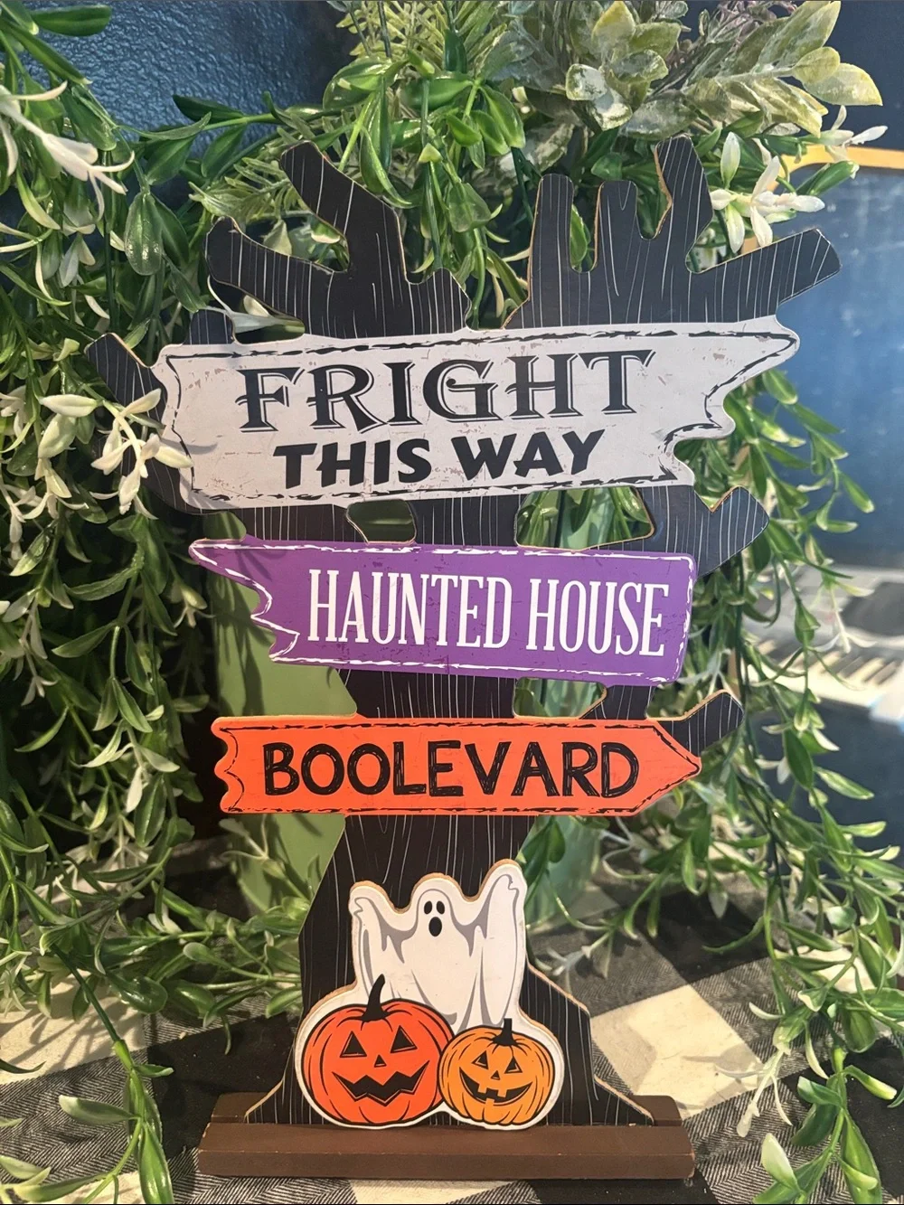 Halloween Haunted House Directional Sign